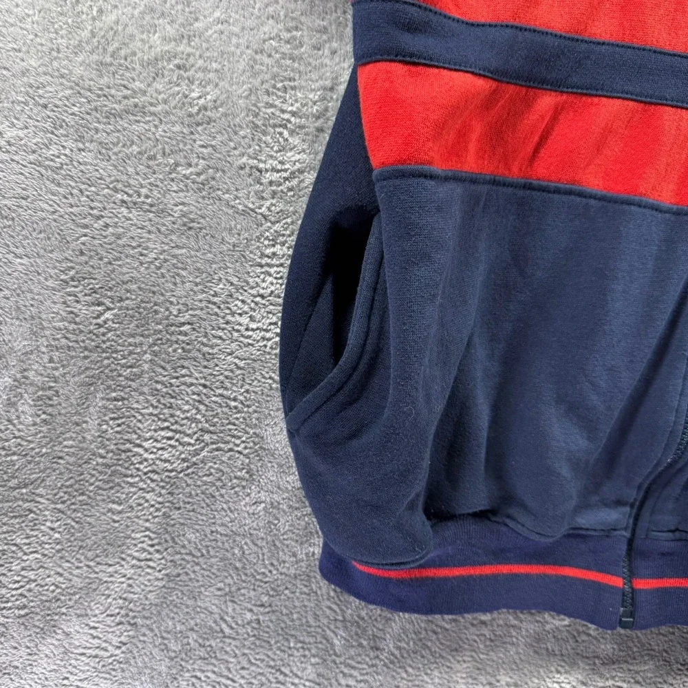 Vintage Winners Cup Jacket Mens Large Navy Blue Red Zip Up RN 13711